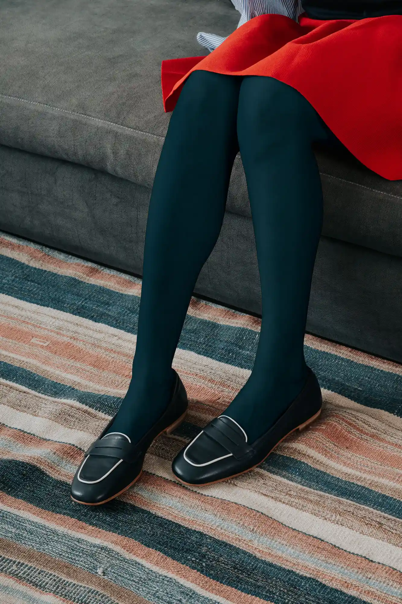 Modella con calzature TEMY — scatto campagna