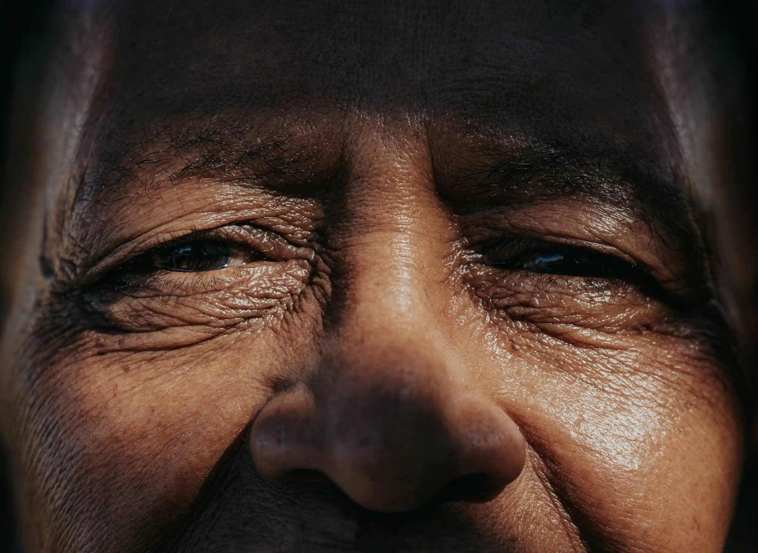 Portrait donna, close up occhi