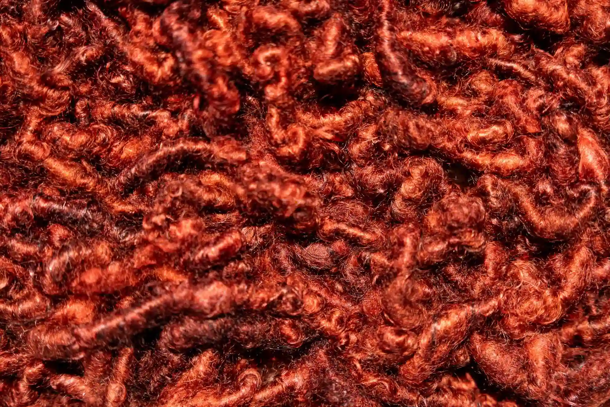 Mohair grezzo rosso