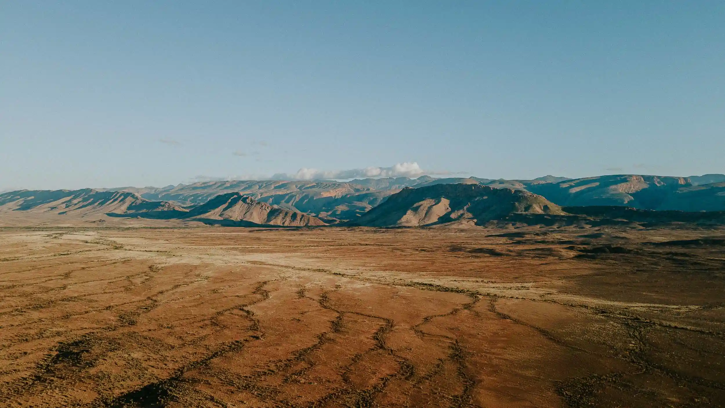 Panoramica montagne e deserto del Karoo